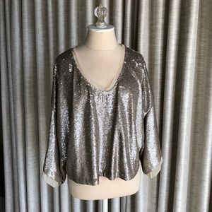 Sequin top.